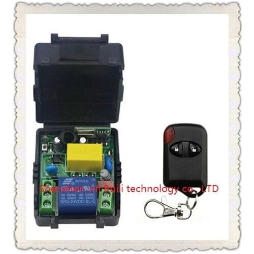 AC220V 10A 1CH Wireless Remote Control Switch System Receiver + cat eye Transmitters for Appliances Gate Garage Door