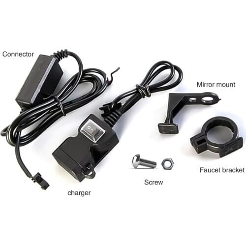 12V-24V Dual USB Motorbike Motorcycle Handlebar Charger Adapter Waterproof Power Supply Socket for Iphone samsung huawei