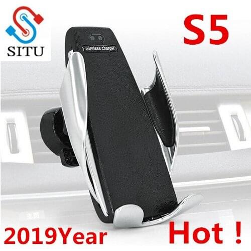 Automatic Clamping Wireless Car Charger For iphone Android Air Vent Phone Holder 360 Degree Rotation Charging Mount Bracket