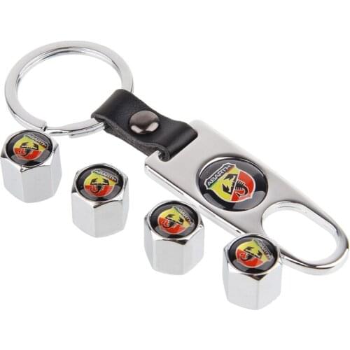 Car Accessories For Abarth 124 Spider Punto 1000 204A 595 500 695 Fiat 500 124 131 Tire Valve Caps Vehicle Wheel Dust Covers