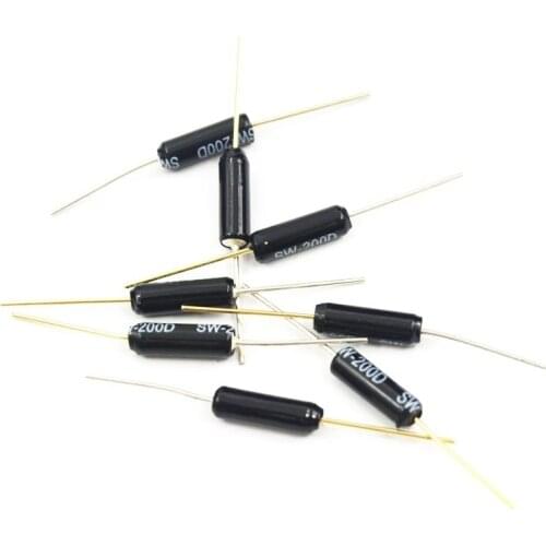 Free shipping 20PCS SW-200D Vibration Ball Tilt switch Double green and black