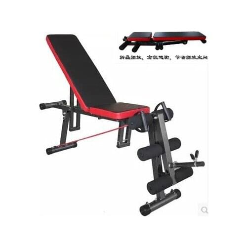 Household dumbbell stool multi-functional professional flat stool small birds fitness chair stool folding supine board leg train