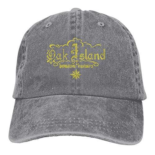 Denim Cap Oak Island Treasure Hunters Rock Baseball Dad Cap Classic Adjustable Casual Sports for Men Women Hats