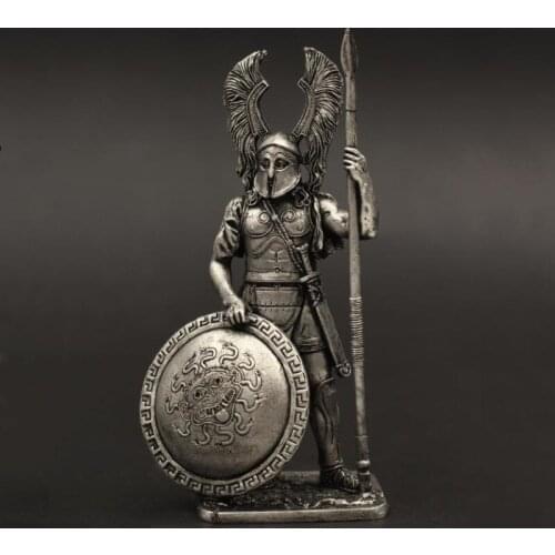 Composite Shield Armor Heavy Ancient Greece 5th Century BC Athens Infantry Tin Metal Fighting Soldier Model Small Decoration
