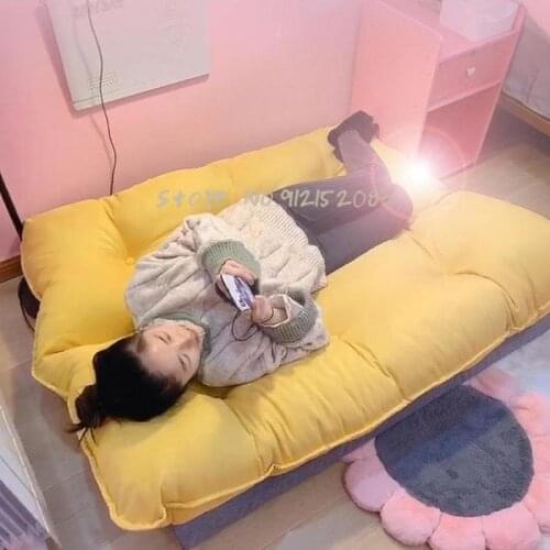 Lazy sofa double tatami bedroom female small apartment net red single chair small cute single mini bed