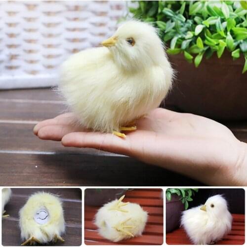 Simulation Lovely Plush Chick That Can Squeak Toy Easter Realistic Animal Kids Birthday Christmas Gift Early Education Cognition