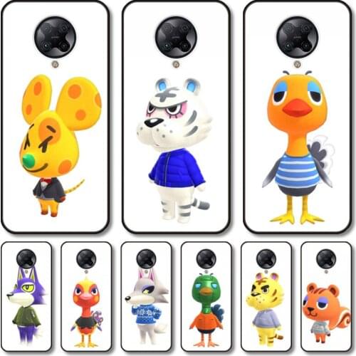 Lovely animals Phone Case For xiaomi M2 C3 X3 F2 Lite NFC 6 5 x Poco k30 Pro Anime Black Cover Silicone Back Pretty tpu