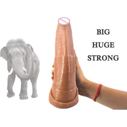 Soft Glue Four Colors Huge 8cm Super Thick 27cm Super Long Anal Plug Phallus Elephant Penile Female Masturbation Dildo -40