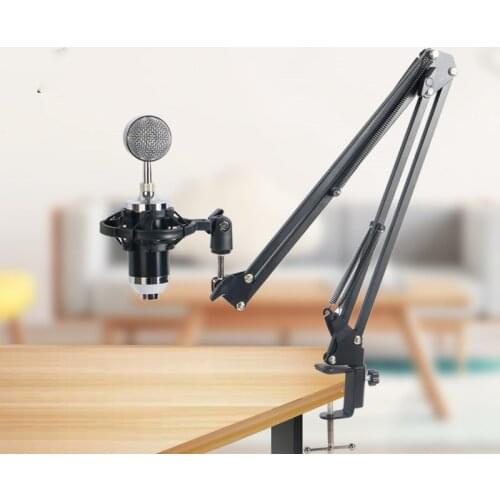 NB 35 Microphone Suspension Arm Stand Clip Holder Adjustable Metal Boom Scissor Arm Holder And Table Mounting Clamp NB-35