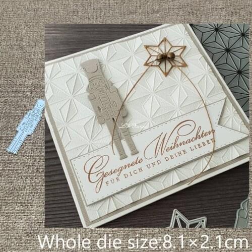 New Design Craft Metal stencil mold Cutting Dies soldier decoration scrapbook die cuts Album Paper Card Craft Embossing