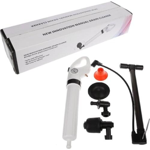 High Pressure Pump Cleaner Dredge Toilet PlungerAir Drain Blaster Sink Pipe Clogged Remover Bathroom Pipe Bathtub Dropshipping