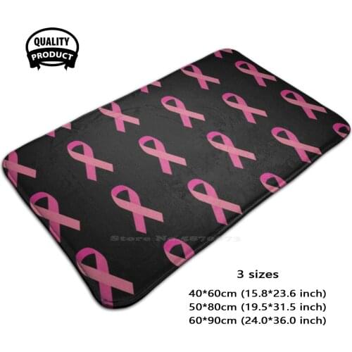 Awareness Pink Ribbon Soft House Family Anti-Slip Mat Rug Carpet Cancer Ribbon Ribbon Awareness Cancer Awareness Pink Breast