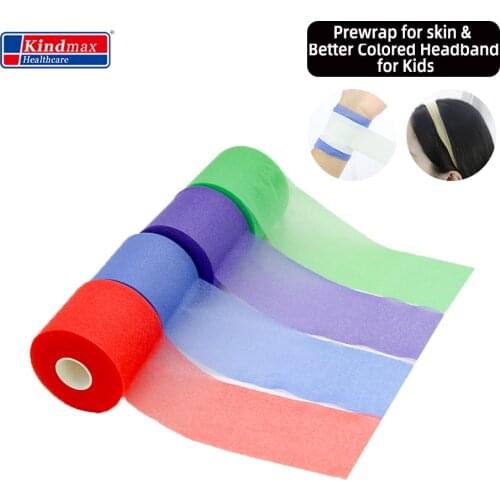 Kindmax Underwrap Tape Foam Roll Elbow Knee Pads Film Sports Prewrap Tape Head 2.75"x30 yd Latex Free