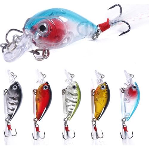45mm 4g Crankbait Fishing Lure Artificial Hard Bass Fishing Wobblers Japan Topwater Minnow Fish Lures Fishing Tackle