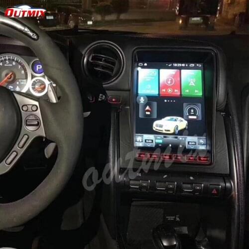 PX6 Android 4+64GB DSP For Nissan GT-R GTR skyline 2011-2017 Tesla IPS Screen Car Multimedia Player GPS Navigation Audio Video