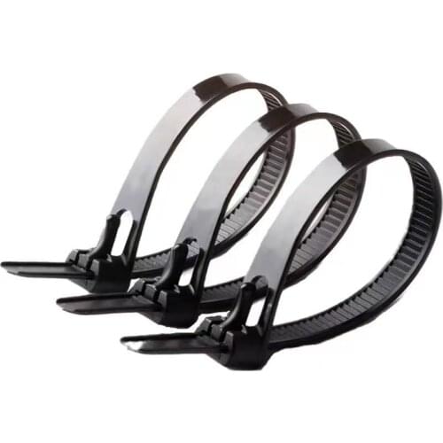 Releasable nylon cable ties may loose slipknot tie reusable packaging Plastic Zip Tie wrap Strap 8*150/200/250/300/400/450