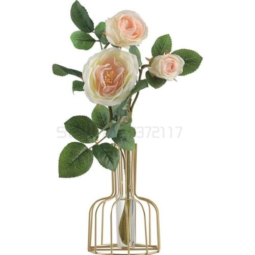 Nordic transparent glass vase decoration simple living room dry flower arrangement tabletop decoration
