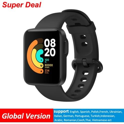Xiaomi Mi Watch Lite Bluetooth Smart Watch GPS 5ATM Waterproof SmartWatch Fitness Heart Rate Monitor mi band Global Version