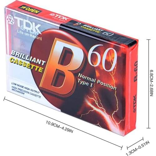 Standard Cassette Blank Tape Player Empty 60 Minutes Magnetic Audio Tape Recording For Speech Music Recording High Quality