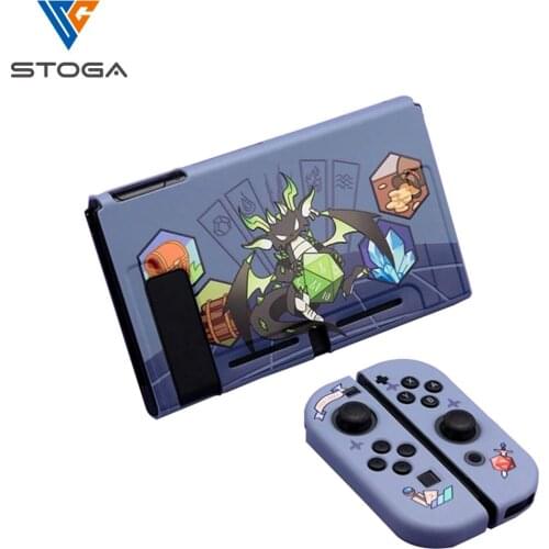 Stoga Dragon Expedition Cartoon Gold Castle Fairy League TPU Soft Cover Back Girp Shell Protective Case For Nintendo Switch