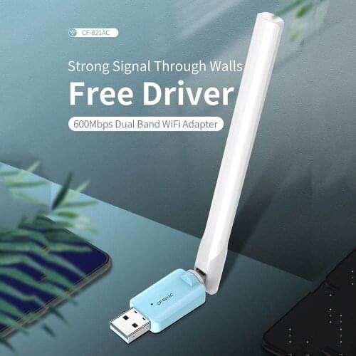 USB wifi adapter 600mbps Network Cards Antenna USB Ethernet PC Wi-Fi Adapter Wifi Dongle AC Wifi Receiver 5.8GHz+2.4GHz