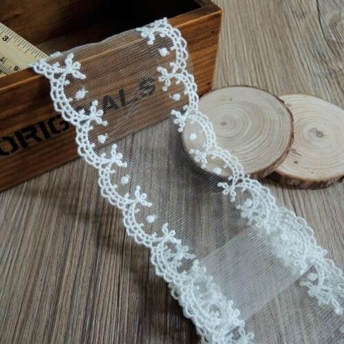 1Yard 91cm Guipure Lace Fabric Ribbon 7.5cm Lace Collar DIY Sewing Dress Craft Supplies Laces Material Trimmings Clothing KQ3
