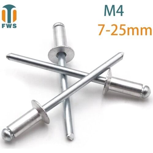 10PCS M4 DIN EN ISO15978 GB/T12617.1 Aluminium Open End Countersunk Head Blind Rivet for Furniture Car Aircraft multi-function