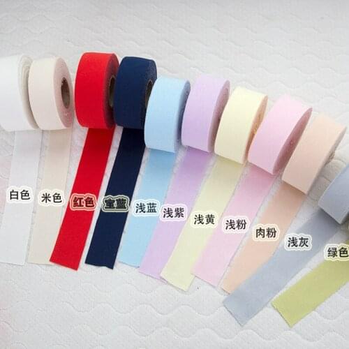 100 Yards Baby Knitted Cotton Cotton Hemming Cloth/Boud Edage Belt/Customized Colored Cotton Organic Cotton Width 3.6cm