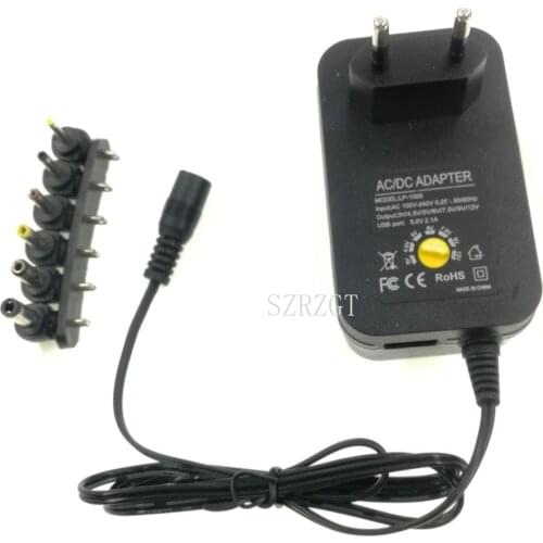 30W 3V 4.5V 5V 6V 7.5V 9V 12V 2A 2.1A AC DC Adaptor Adjustable Power Adapter Universal Charger Supply for led light strip lamp