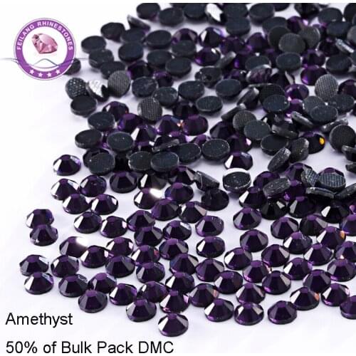 Amethyst 50% Pack DMC Hotfix Rhinestones For Clothing Iron On Accessories DIY Decoration Strass Stones