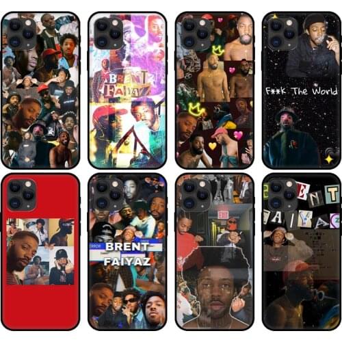 Black tpu case for iphone 5 5s se 6 6s 7 8 plus x 10 cover for iphone XR XS 11 pro MAX case Brent faiyaz paradox F The World