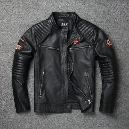 COPERSIAN Mens Biker Jackets