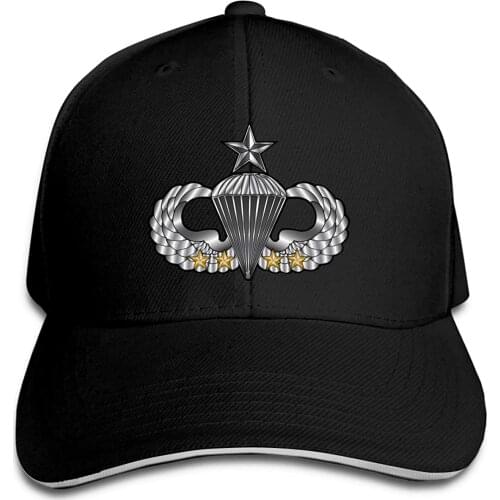 Cap For Men Women 2021 United States Army Airborne School Parachutist Bad Wings Adjustable Baseball Caps Vintage Sandwich Hat
