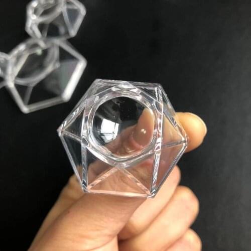 Crystal ball bracket acrylic hexagonal display stand used for softball golf tennis feng shui ornaments