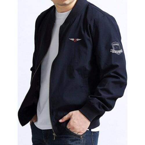 Extra large size spring and autumn men Baseball collar jacket, male middle-aged business casual 7XL