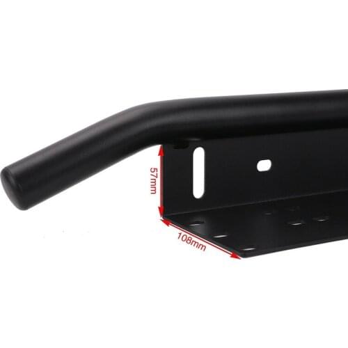 Car Modification General License Plate Stainless Steel Bumper Bar Before Led Light Lamp Holder Parts