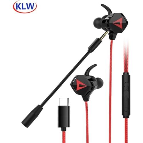 E103.5mm type c Headset For Pubg PS4 CSGO Casque Games Gaming In Ear Earphone Headset With Mic Volume Control PC Gamer Earphones