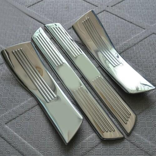 Stainless steel interior scuff plate door sill covers for Cherokee 2010 2011-2013 car styling auto accessories