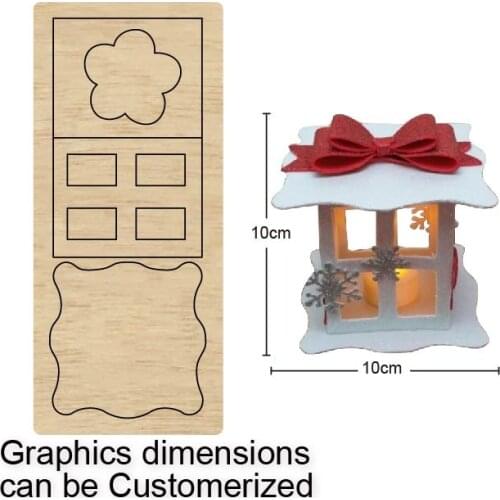 Christmas lantern Package cutting dies 2020 new die cut &wooden dies Suitable for common die cutting machines on the market