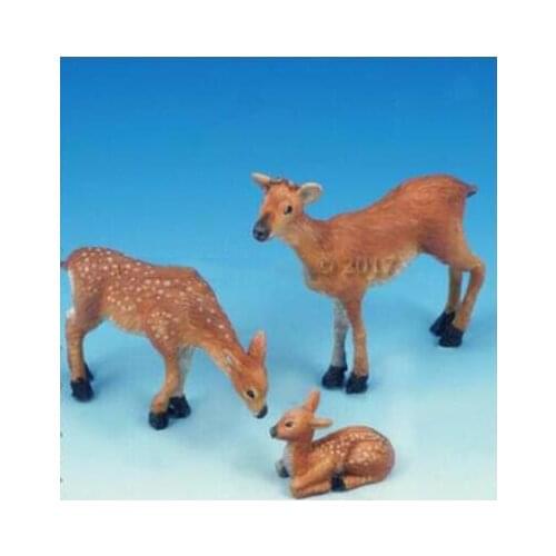 New Unassembled 1/35 the Animals Set Deer and Fawn figure Resin Kit DIY Toys Unpainted resin model
