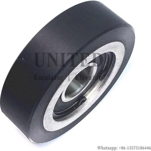 Escalator Step Chain Roller With Aluminum Hub OD80mm W22mm 6204-2RS