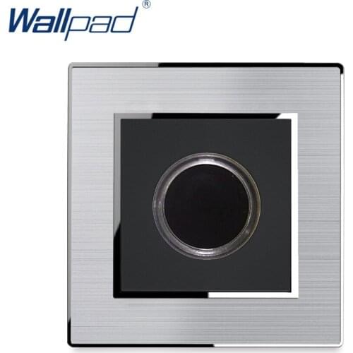 Touch Time Delay Switch Stainless Steel Panel With Silver Border Wallpad Wall Switch AC180-250V