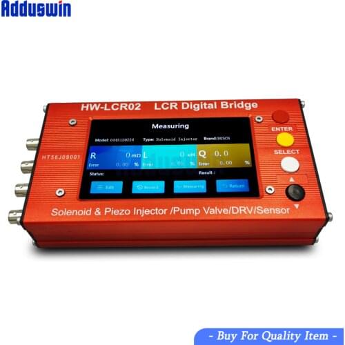 Solenoid and piezo injector/pump Value/DRV can test inductance and resistance of electromagnetic injectors, EUI/EUP, ZME and DRV