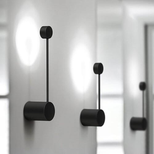 Led Wall Lamp Modern Indoor Lighting Fixture Black Minimalist Sconce 5W 10W Bedroom Bedside Living Room Hallway Stair Home Decor