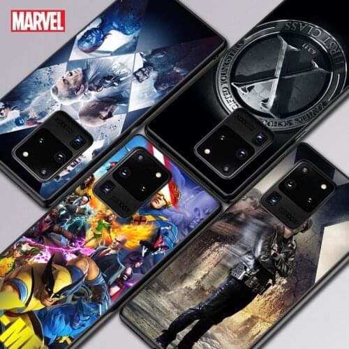 Marvel Superhero X-men For Samsung A01 11 21 21S 31 41 51 71 81 91 52 72 32 01 02 22 S10 20 5G Ultra Plus Black Soft phone Case