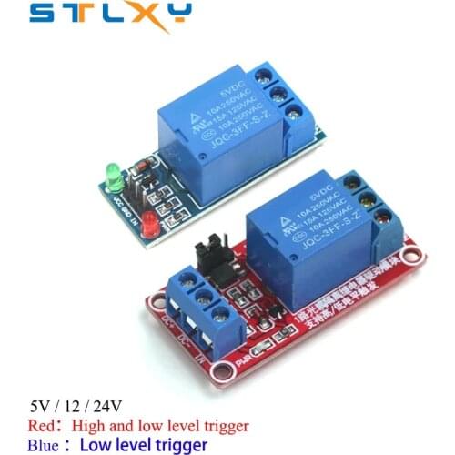 High and Low Level Trigger 1 Channel Relay Module interface Board Shield For PIC AVR DSP ARM MCU Arduino low leve 5V 12V 24V