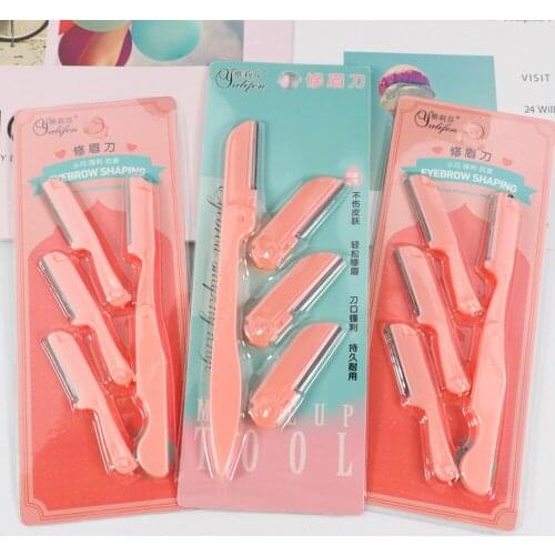 3 pcs/Lot Eyebrow Trimmer Face Eyebrow Hair Shaver Remover Blade Razor Epilator Makeup Beauty Tools For Women