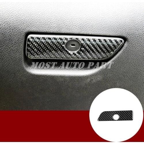 Carbon Fiber Glove Box Switch Button Trim Cover For Ford Explorer 2013-2018 Car accesories interior Car decoration