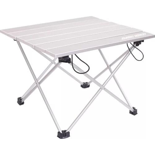 High quality silver alumina portable folding barbecue camping booth ultra light outdoor folding table
