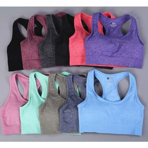 Womens Sports Top Seamless Fitness Sport Bra Running Workout Yoga Bra Female Sports Workout GYM Clothing Top Sportswear